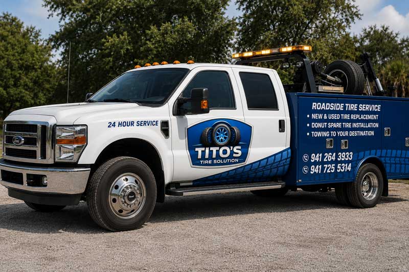 Tito Tire Solutions mobile roadside service truck